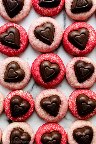 sparkle sweetheart cookies