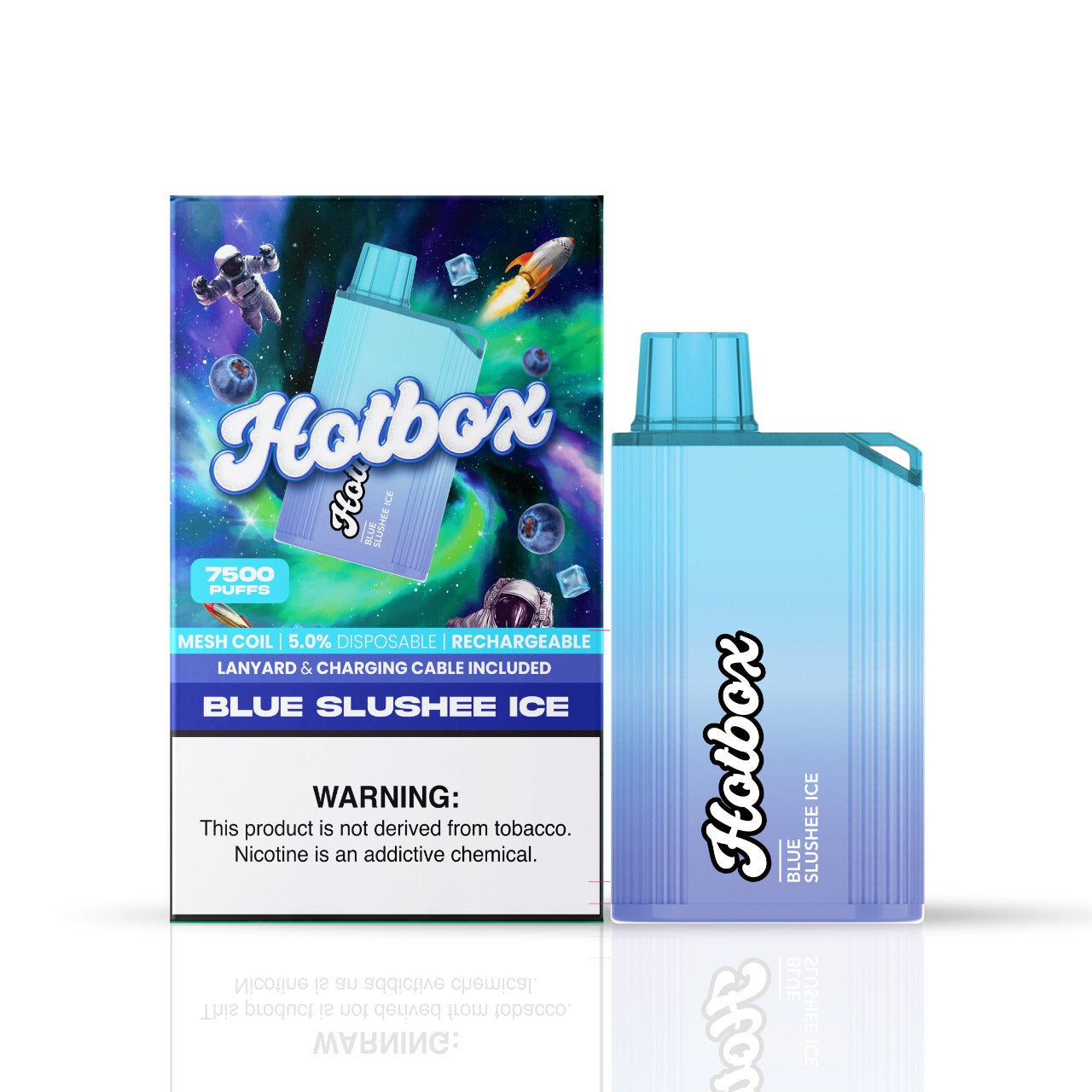 Hotbox 7500 Puff Disposable Vape Blue Slushee Ice The Puff Brands 7321