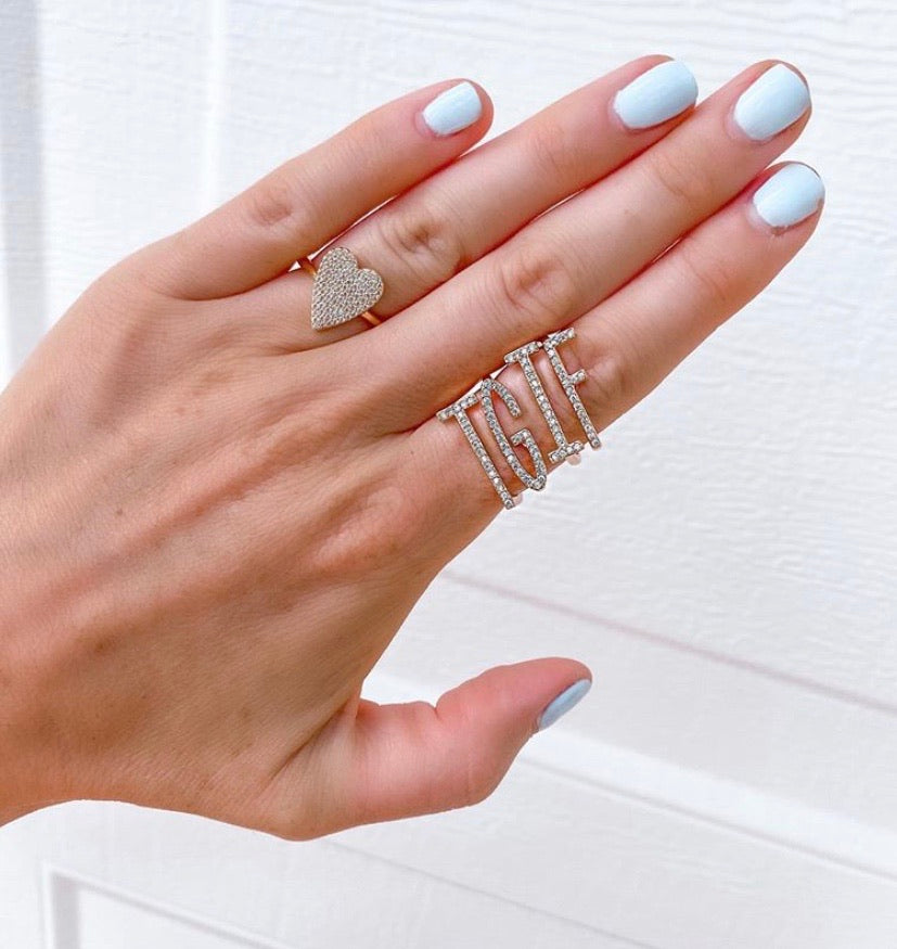 Stackable Letter Rings