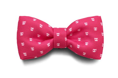 pink dog bow tie