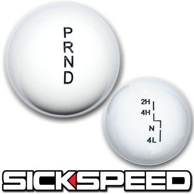 WHITE SHIFT KNOB/TRANSFER CASE SET FOR AUTOMATIC JEEP JK GEAR SHIFTER –  Sickspeed