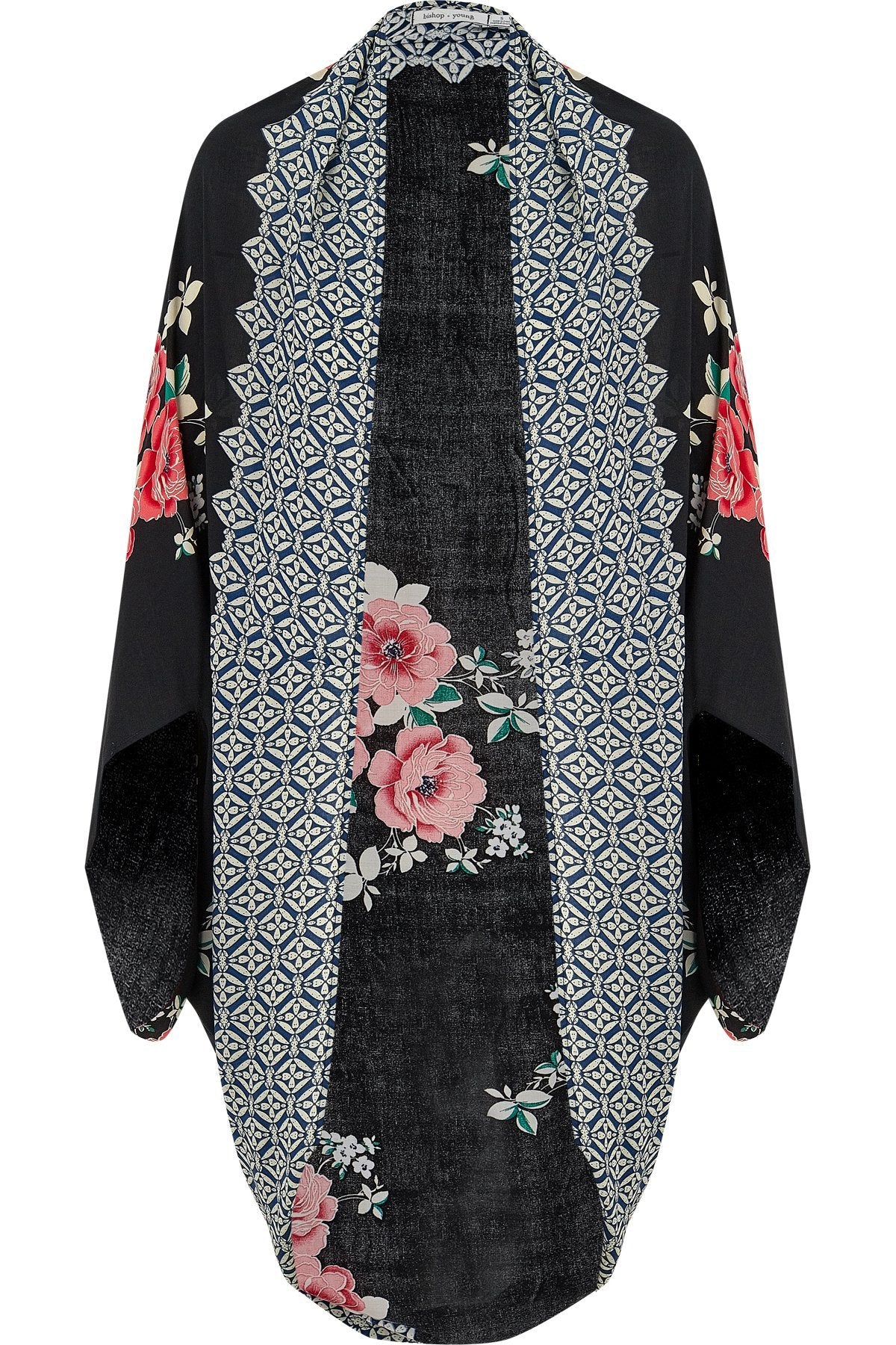 Black Floral Fly Away Kimono at the MARIA VINCENT Boutique – Maria ...
