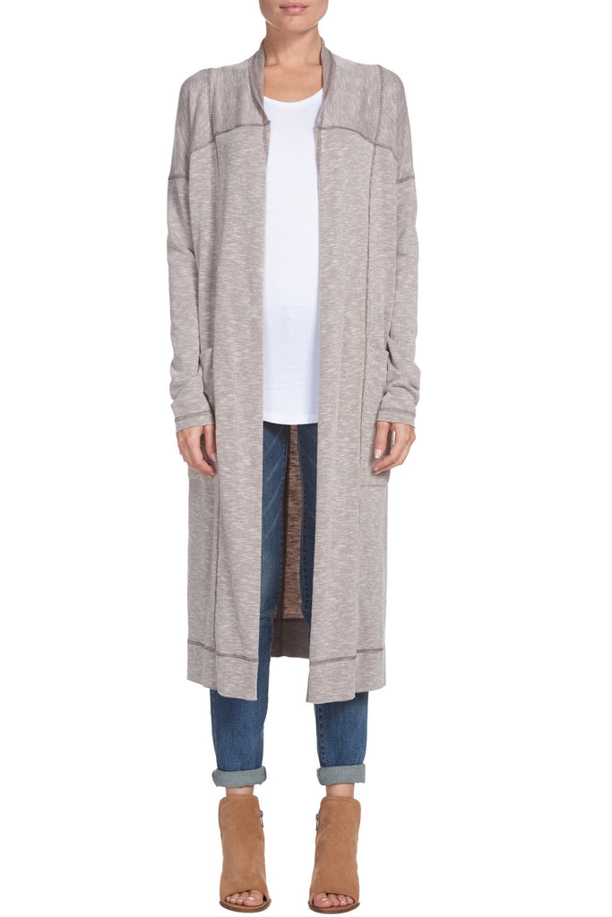 Fine Ribbed Duster Cardigan at Maria Vincent Boutique