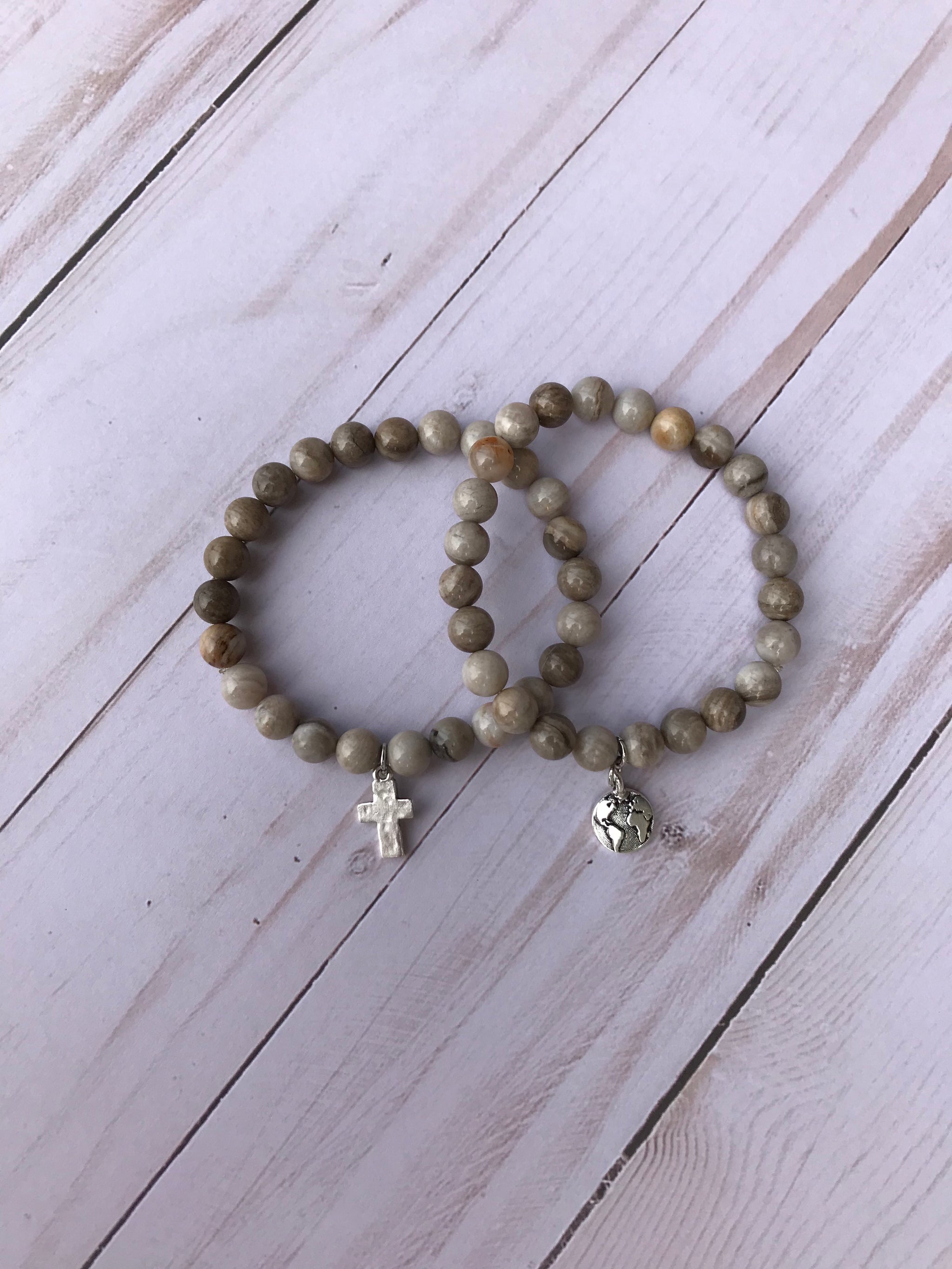 small beaded stretch bracelets