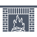 fireplace embers icon