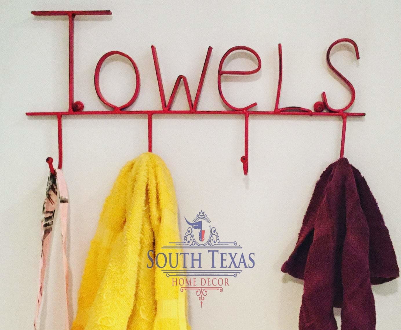 South Texas Home Decor - Towel Holder Towel Hooks Towel Rack Towel