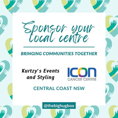 Sponsor your local centre graphic, with Kurtzys Flowers and Icon Cancer Centre logos
