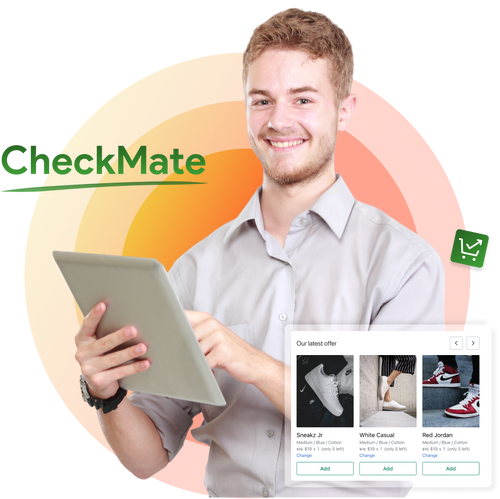CheckMate helps you upsell customers during their checkout process. Grow your checkout conversion rate, AOV and more.
