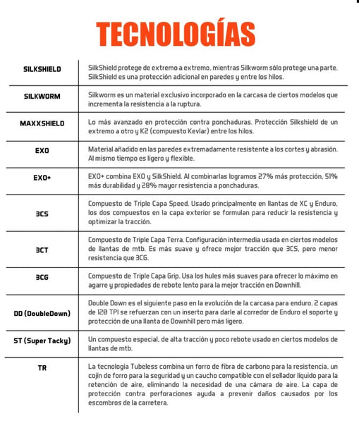 Tecnologías MAXXIS