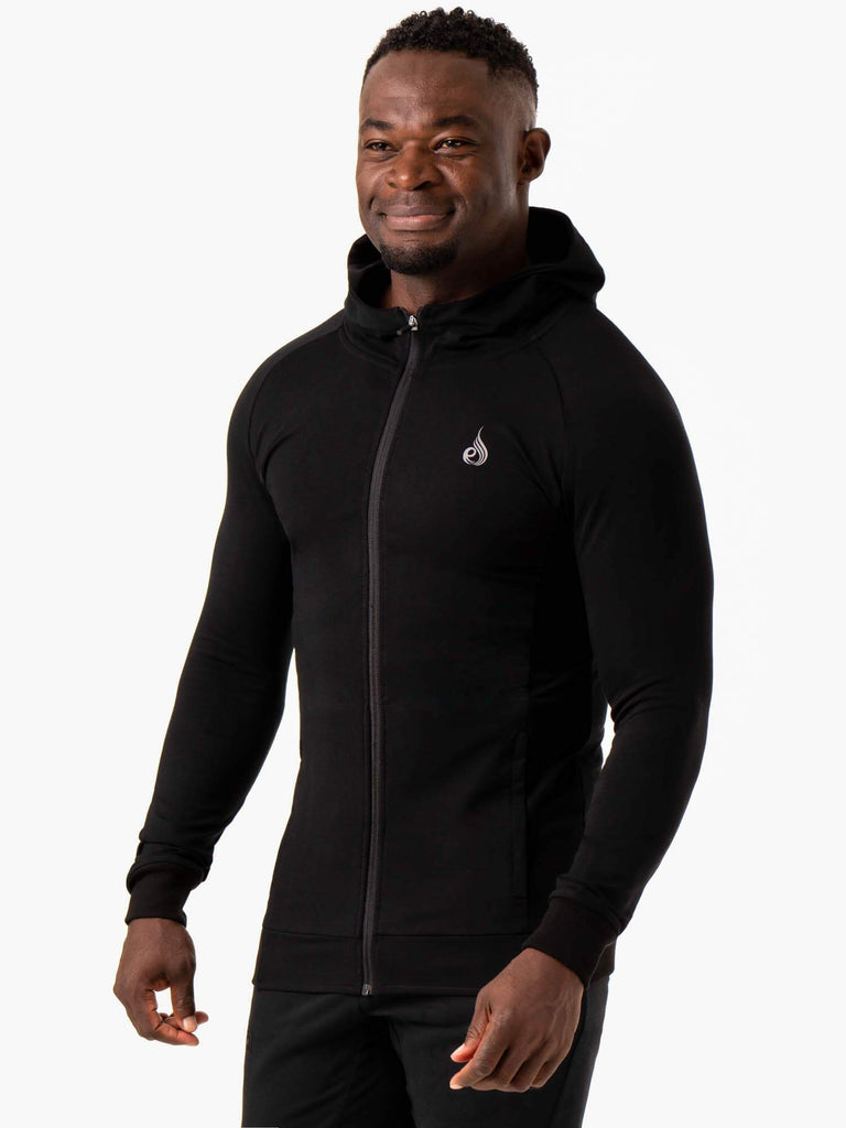 Critical Zip Up Hoodie - Black - Ryderwear