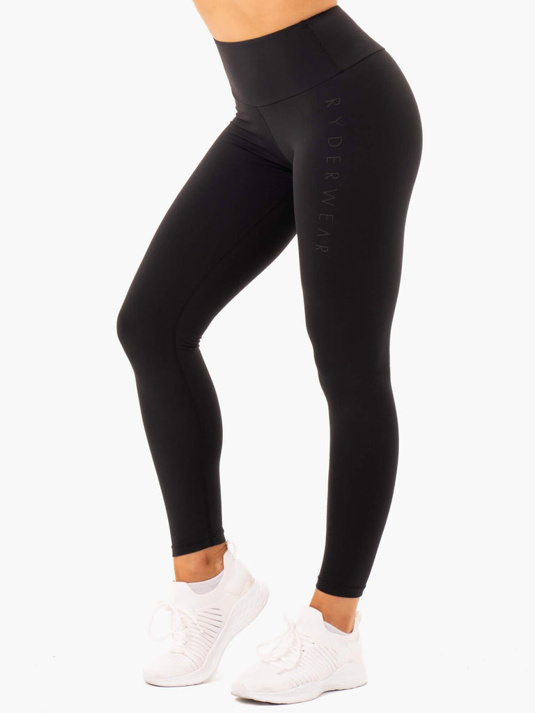 Elevate Scrunch Bum Leggings - Black - Ryderwear