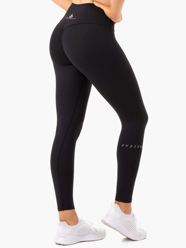 Amazon Scrunch Bum Leggings - Black - Ryderwear