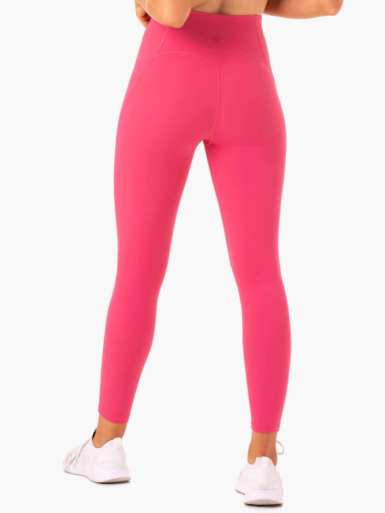Sola High Waisted Leggings - Pink - Ryderwear