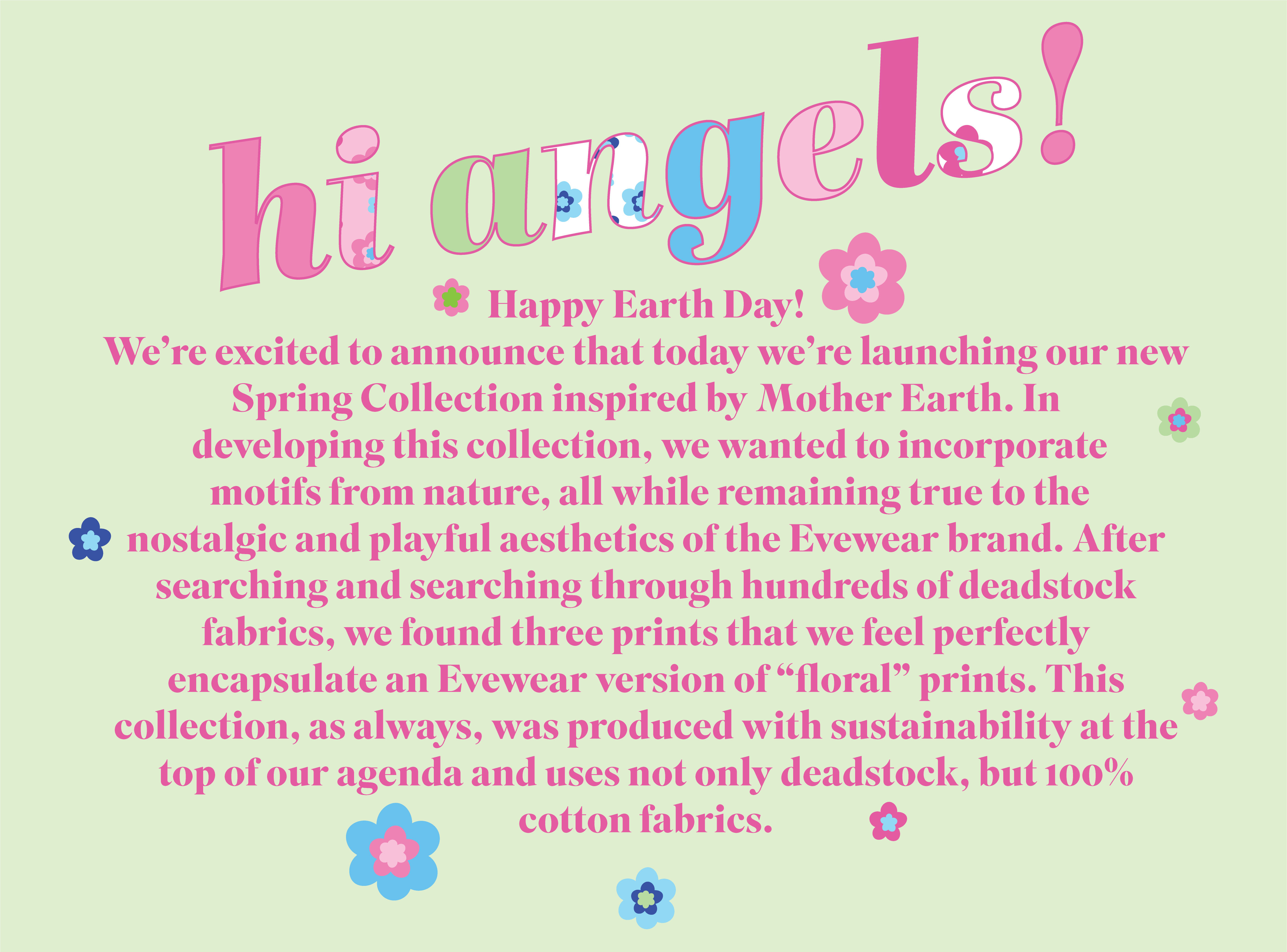 earth day introduction sustainable sleepwear