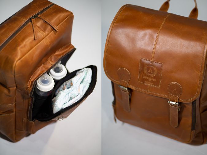 Oscar Leather Baby Backpack