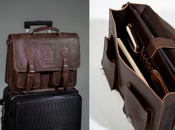 Charles Leather Laptop Bag