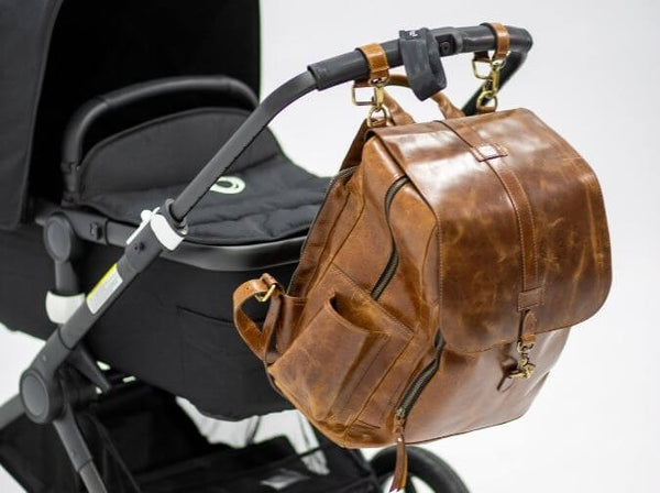 Leather Baby Backpack 