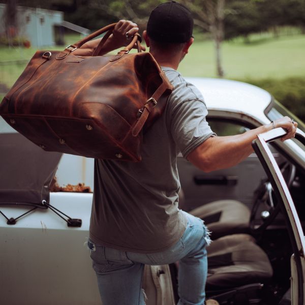 Leather Travel Bag 