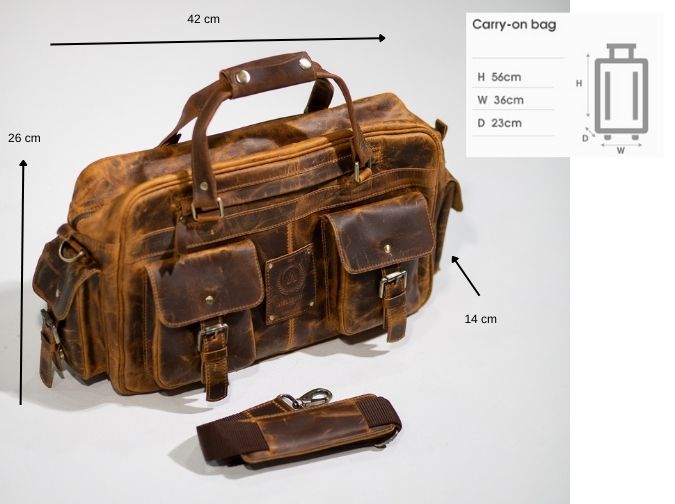 Wright Pilot Leather Laptop Bag