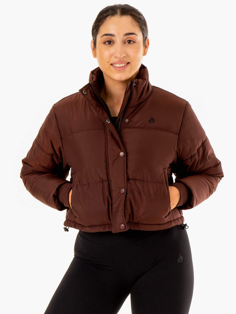 Apex Puffer Jacket - Chocolate - Ryderwear Wholesale (AU)