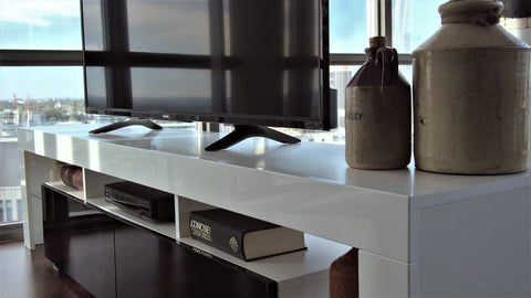 Black and White TV Stand - Copenhagen Contemporary TV Stand