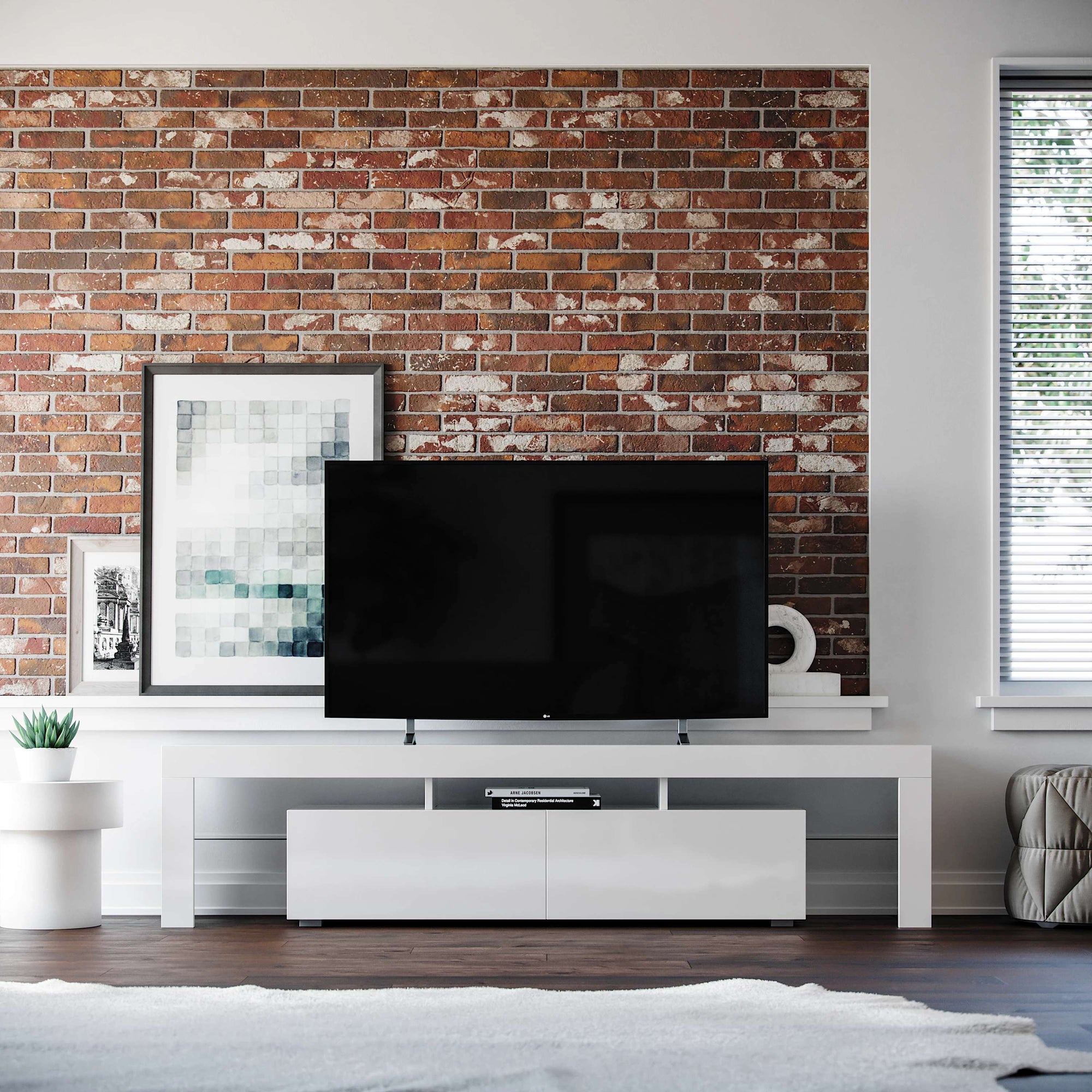 Copenhagen Tv Stand White For Tvs Up To 70 Loft Design Company