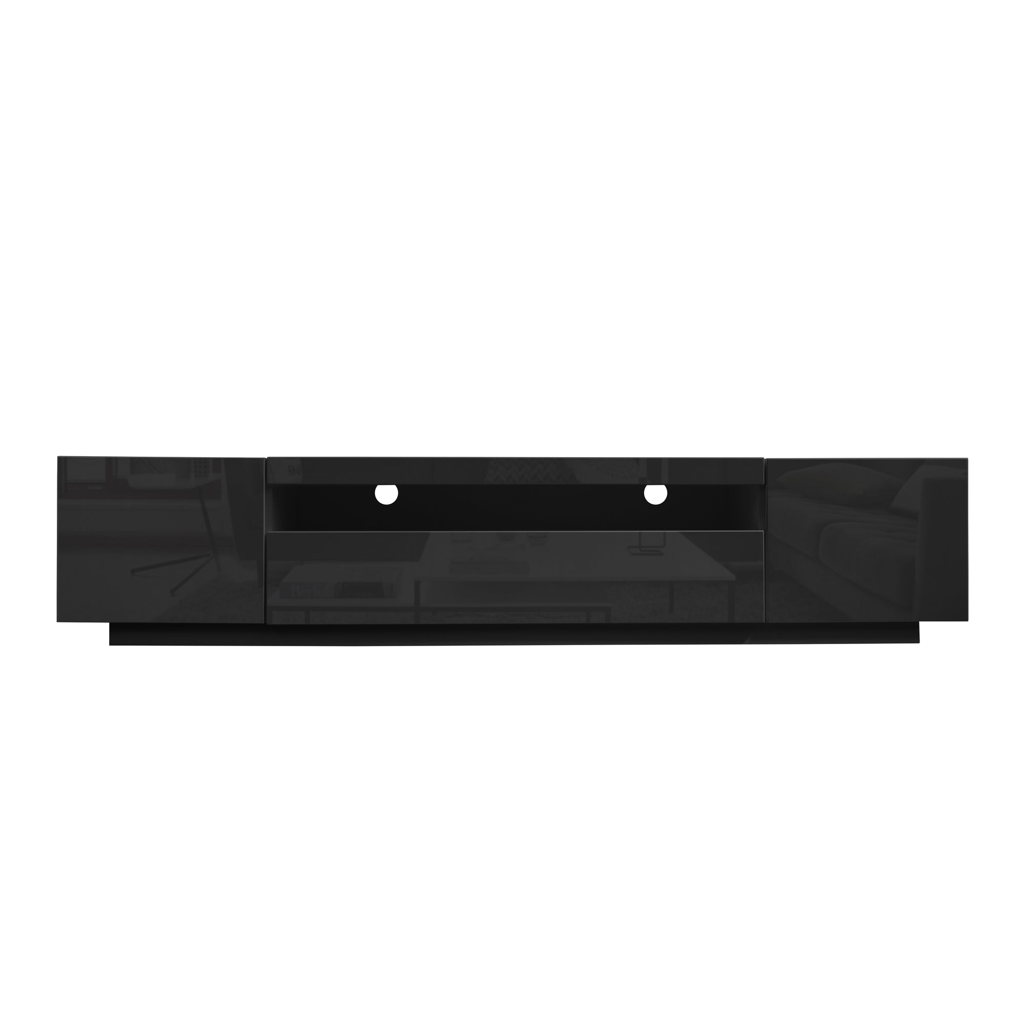 SAMSO Black TV Stand for TVs up to 75