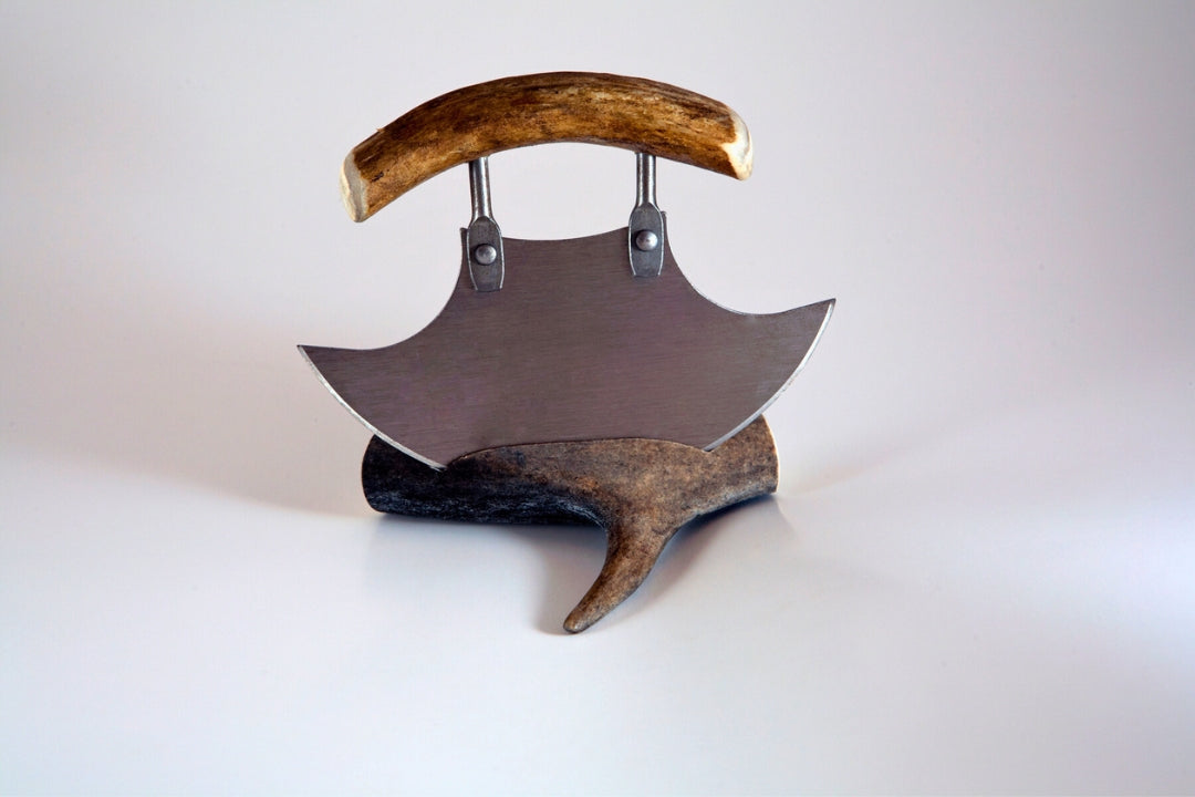 alaska gift ulu knife on stone