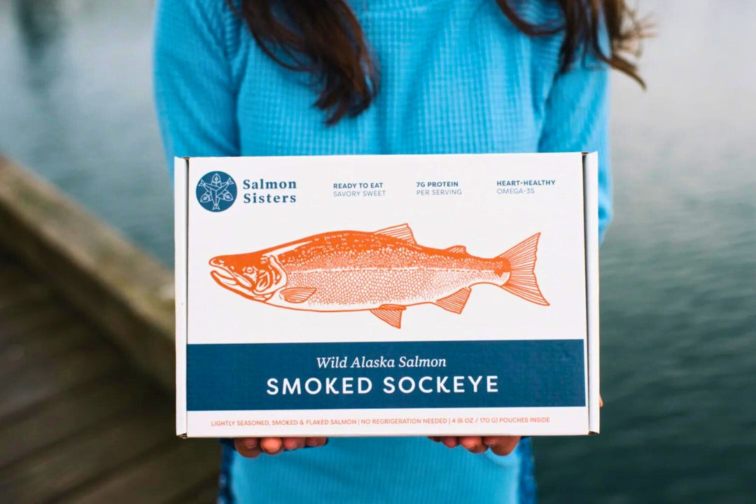 alaska souvenir salmon in a box