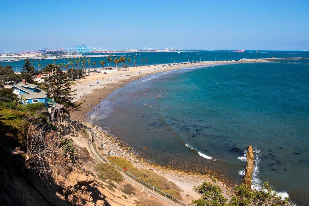 cabrillo beach panorama sand and shore