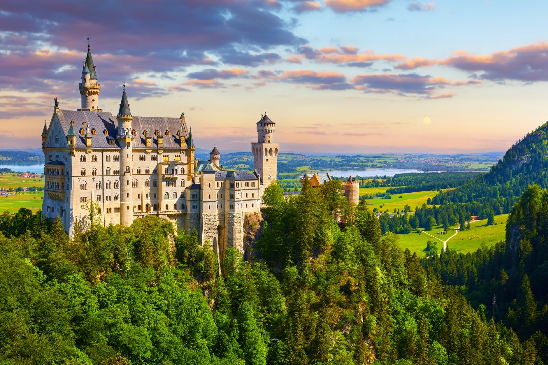 germany Neuschwanstein Castle aerial