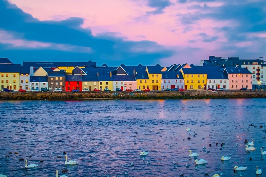 summer destination galway colorful houses