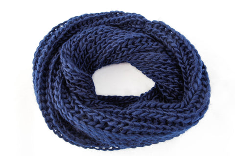 travel accessories blue infinity scarf