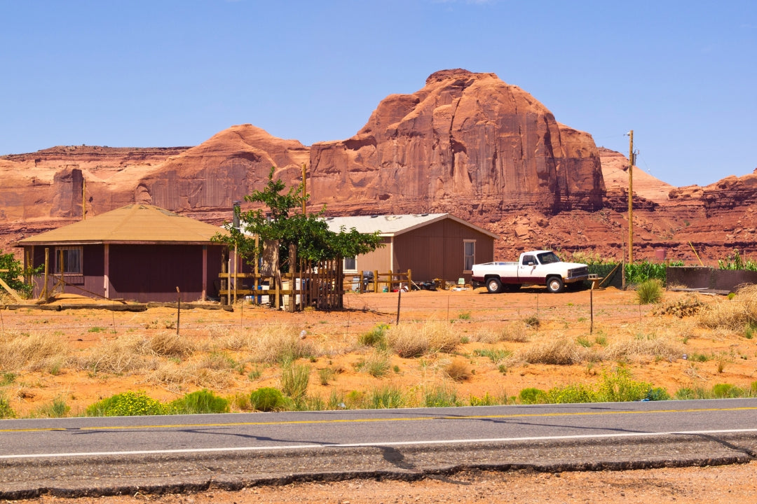 utah ranch-style farm red boulders