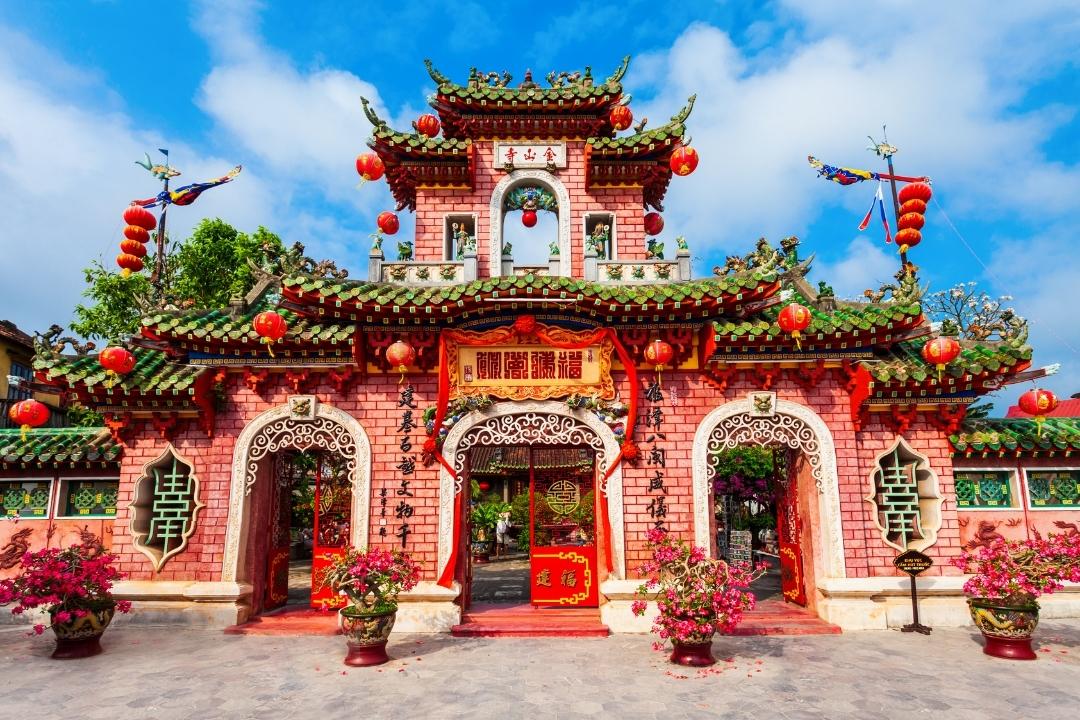 voyage d'été à Hoi An, temple des lanternes
