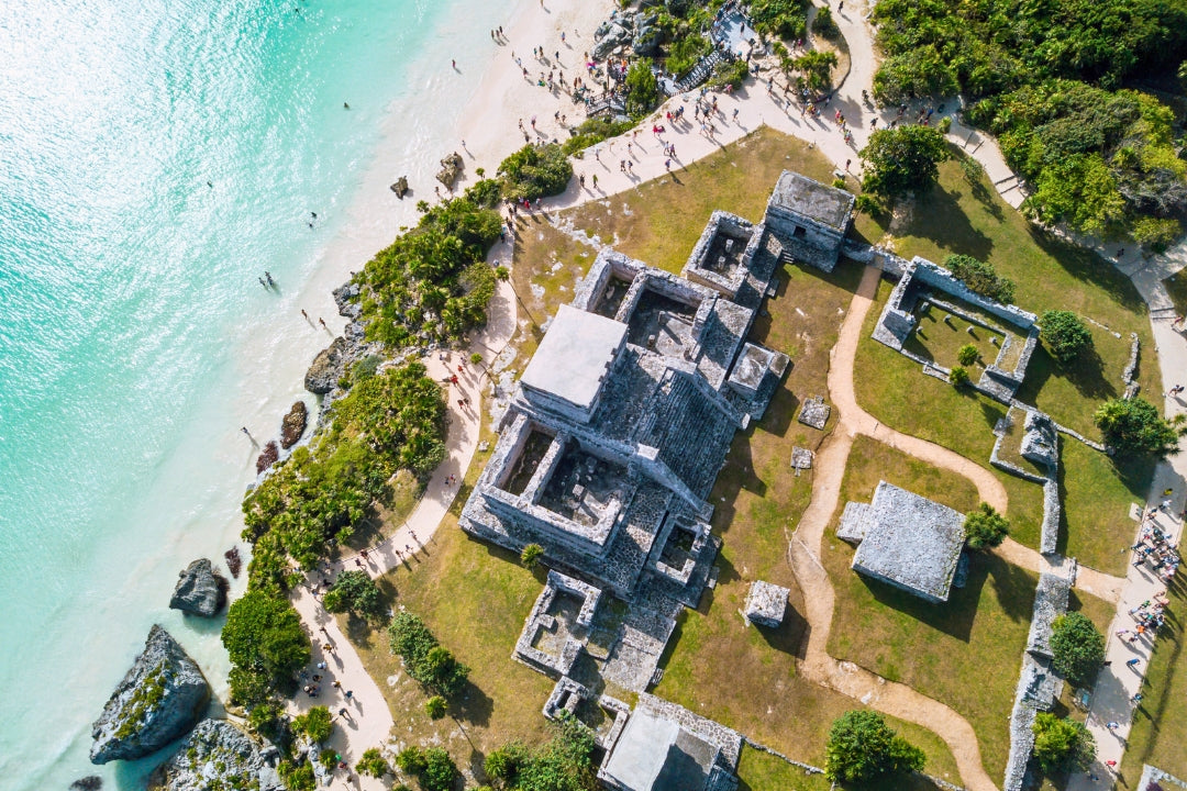 winter vacation idea tulum beach and ruins