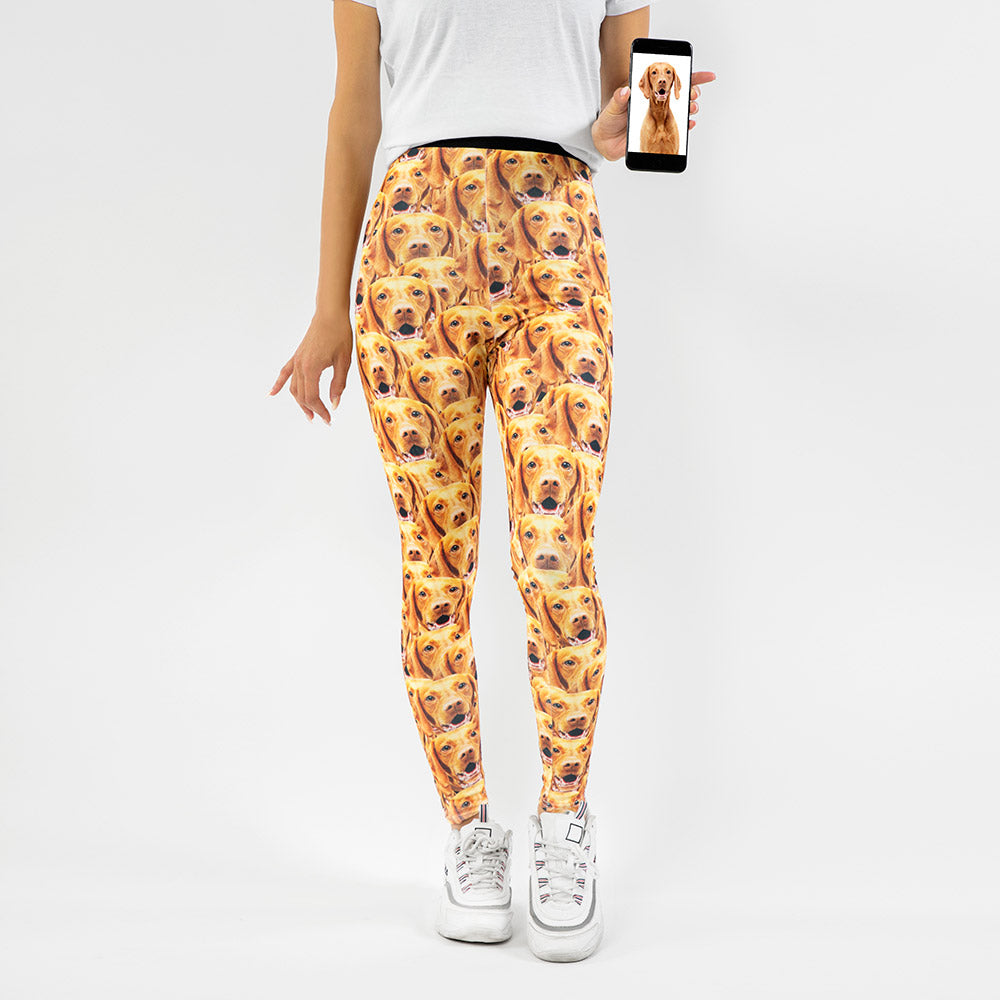 Womens Leggings, Dog Capri Leggings