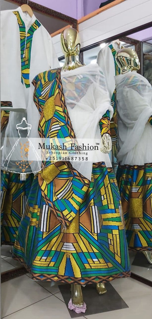 Habesha new 2021 design dress – Mukash Fashion