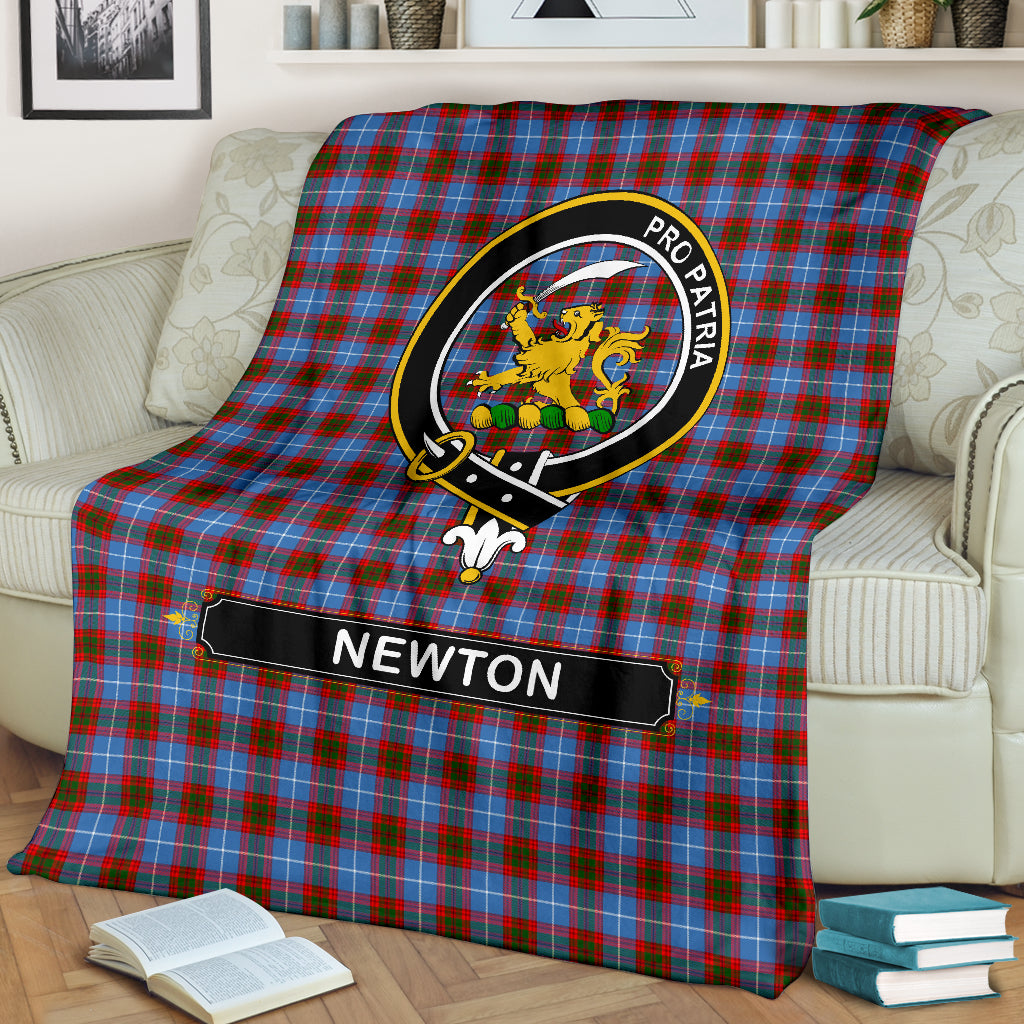 Newton Crest Tartan Blanket Tartan Home Decor Scottish Clan