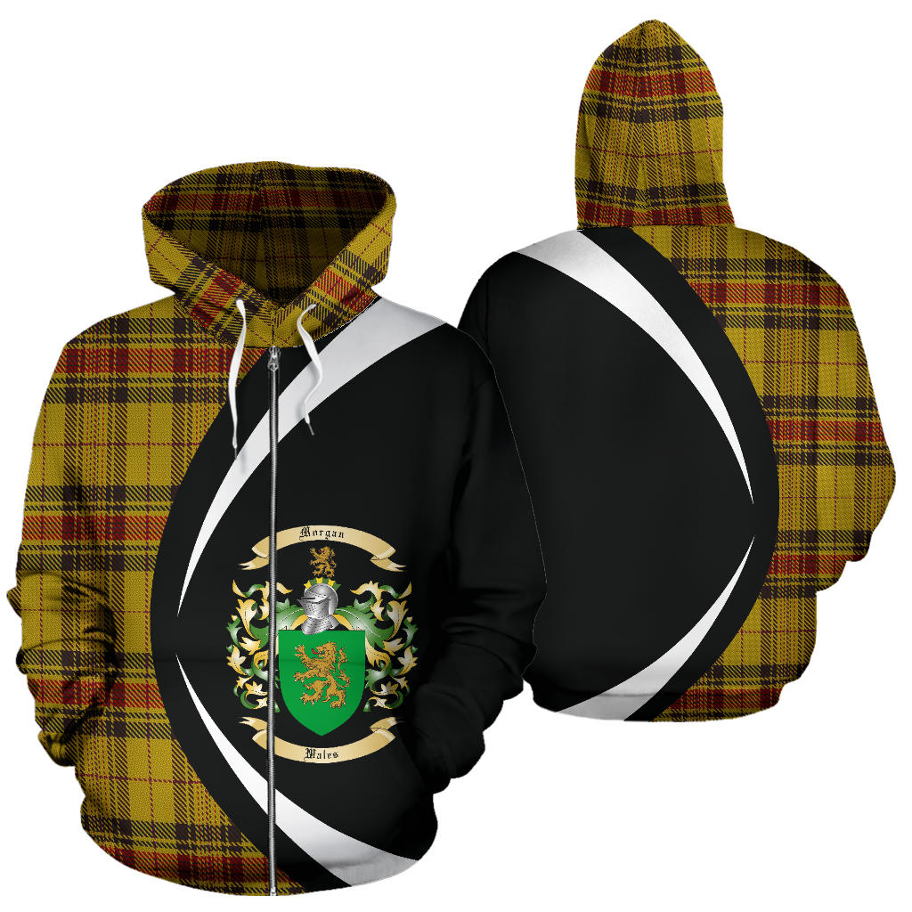 Morgan Of Wales Tartan Circle Zip Hoodie – Scottish Clans