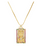 Tarot Oil Drop Square Enamel Pendant Necklace