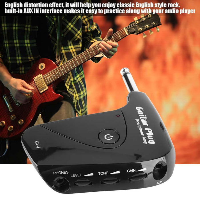 nux classic rock guitar plug headphone amp