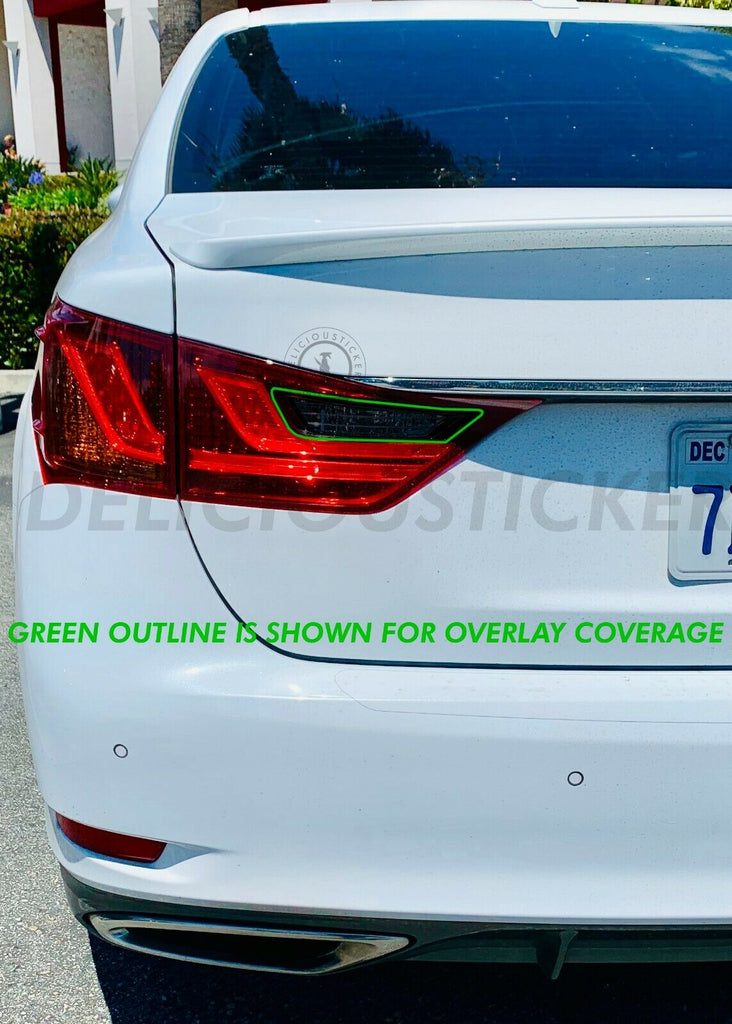 Smoked Reverse Insert Tail Light Overlay Fits For 13 15 Lexus Gs Dsticker