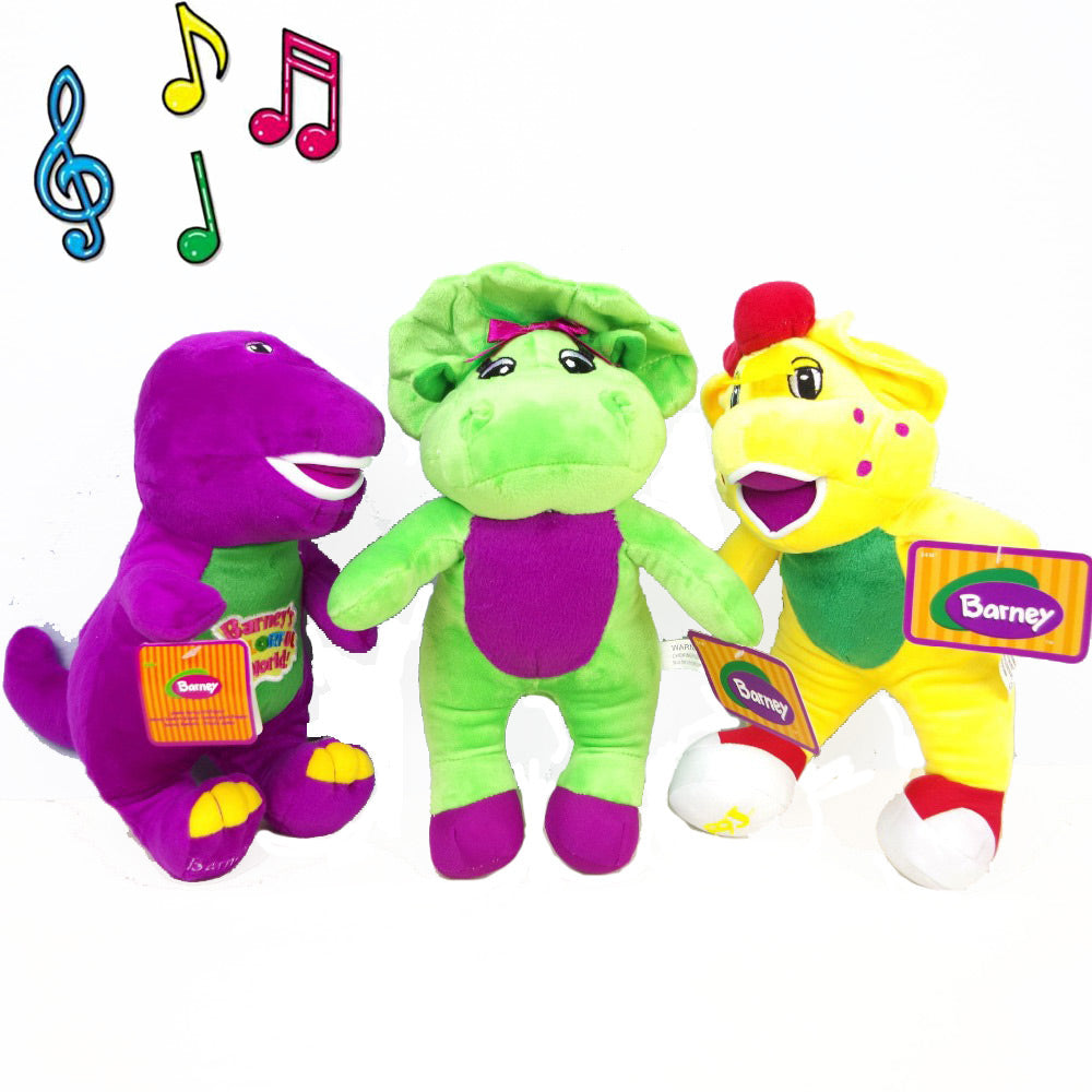 30cm Musical Singing Barney Friends Dinosaur 11 I Love You Song Plu