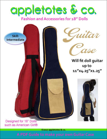 guitar case 18 inch doll sewing pattern
