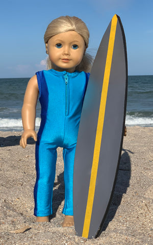 surf suit sewing pattern for 18" dolls