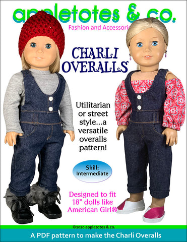 charli overalls pattern 18 inch dolls