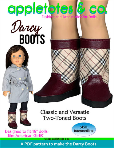 darcy boots 18 inch doll pattern