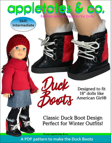 duck boots 18 inch doll pattern
