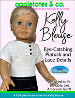 kelly blouse 18" doll sewing pattern